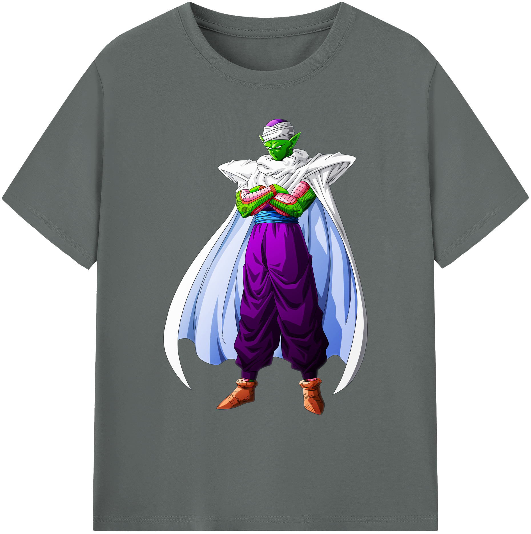 （画像用） ドラゴンボール ピッコロ DRAGON BALL Piccolo 綿100％ メンズ半袖Tシャツ｜肌触りやわらか＆通気性